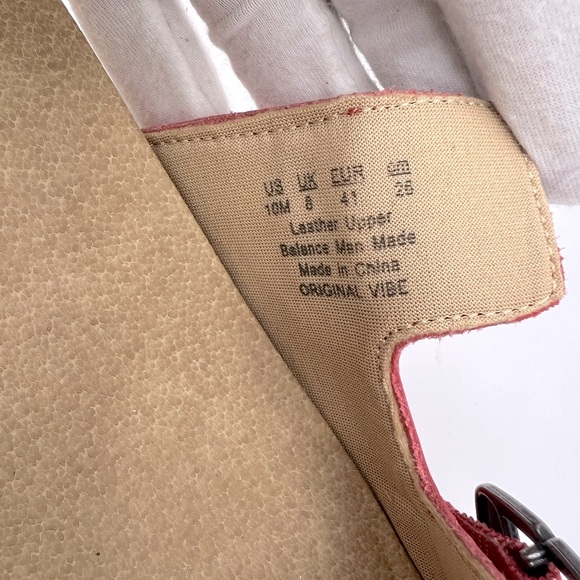 Dr Scholl’s SHOES, ORIGINAL VIBE PLATFORM, HEELED SLIDE SANDALS, RED LEATHER 10M - Picture 9 of 16